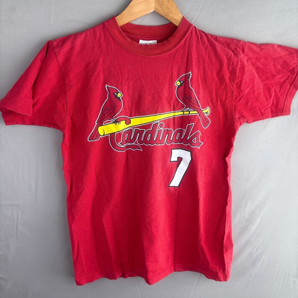 VTG St. Louis Cardinals JD Drew #7 T-Shirt‎ Youth Large MLB